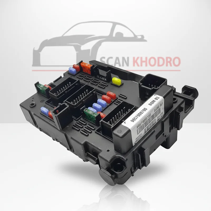 BSM بی اس ام ، جعبه فیوز داخل اتاق خودرو 206 و 207 استوک در حد نو